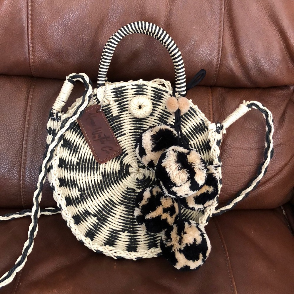 Moon water co crossbody with Pom